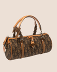 CHRISTIAN D1OR 2006 BROWN ROMANTIQUE BARREL BAG