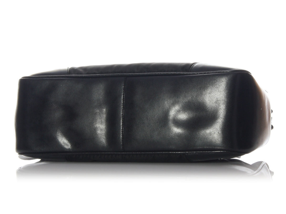 PRD Black Nylon Shoulder Bag