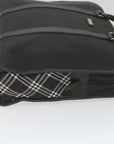 BBERRY Black Label Hand Bag Nylon Black Auth bs10089
