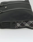 BBERRY Black Label Hand Bag Nylon Black Auth bs10089