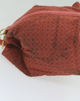 CHRISTIAN D1OR Canage Shoulder Bag Nylon Red Auth bs10264