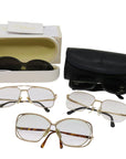 BURBERRYSs D1OR Saint Laurent Chloe Sunglasses 5Set Black Gold Auth bs10463