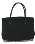 BBERRY Blue Label Tote Bag Nylon Black Auth bs10845