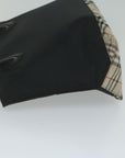 BBERRY Blue Label Tote Bag Nylon Black Auth bs10845