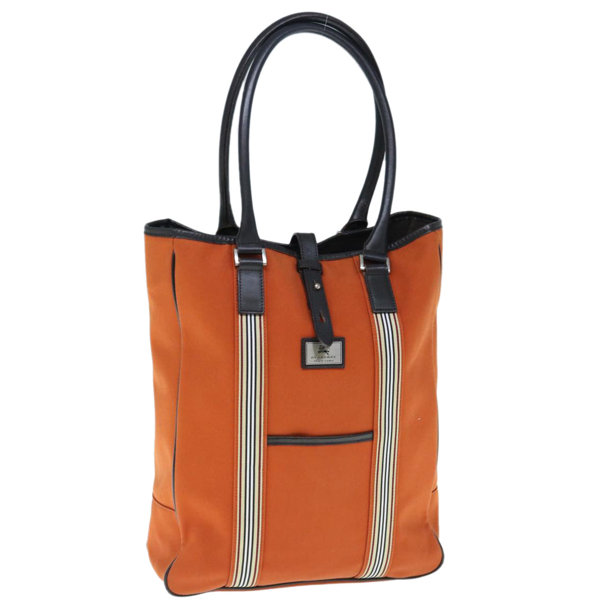 BBERRY Black label Shoulder Bag Canvas Orange Auth bs11428