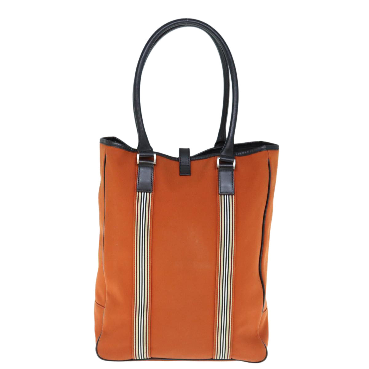 BBERRY Black label Shoulder Bag Canvas Orange Auth bs11428