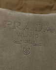 PRD Hand Bag Suede Beige Auth bs12252