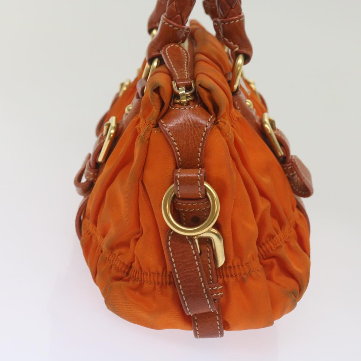 PRD Hand Bag Nylon 2way Orange Auth bs12509