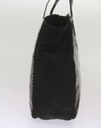PRD Hand Bag Nylon Leather Black Auth bs12637