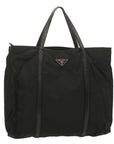 PRD Hand Bag Nylon Black Auth bs12807