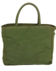 PRD Hand Bag Nylon Green Auth bs12827