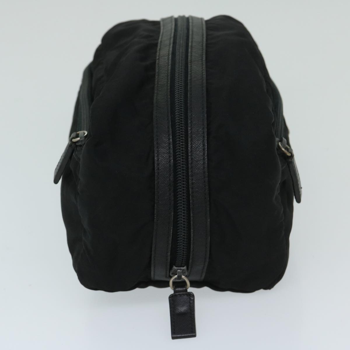 PRD Clutch Bag Nylon Black Auth bs13151