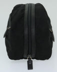 PRD Clutch Bag Nylon Black Auth bs13151