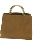 PRD Hand Bag Nylon Brown Auth bs13204