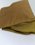 PRD Hand Bag Nylon Brown Auth bs13204