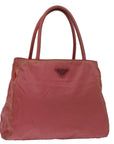 PRD Hand Bag Nylon Pink Auth bs13247