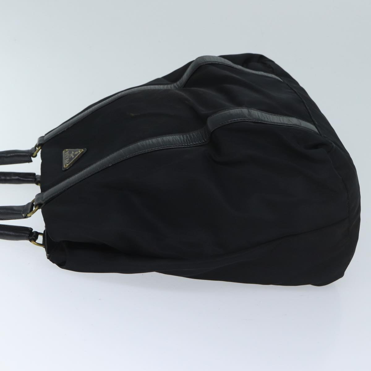PRD Hand Bag Nylon Black Auth bs13283