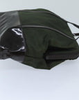 PRD Hand Bag Nylon Khaki Auth bs13301