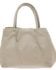 PRD Hand Bag Nylon Beige Auth bs13455