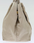 PRD Hand Bag Nylon Beige Auth bs13455