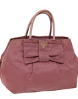 PRD Hand Bag Nylon Pink Auth bs13566
