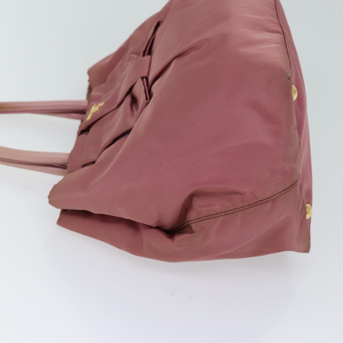 PRD Hand Bag Nylon Pink Auth bs13566