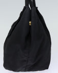PRD Hand Bag Nylon Black Auth bs13723