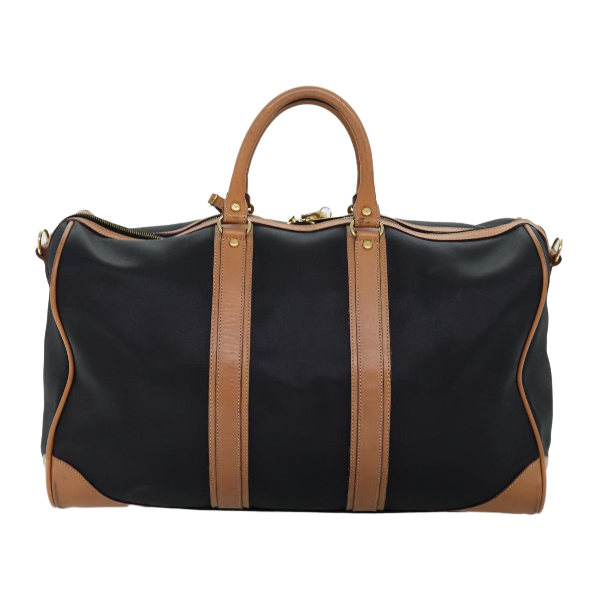 CHRISTIAN D1OR Boston Bag PVC 2way Black Auth bs13878