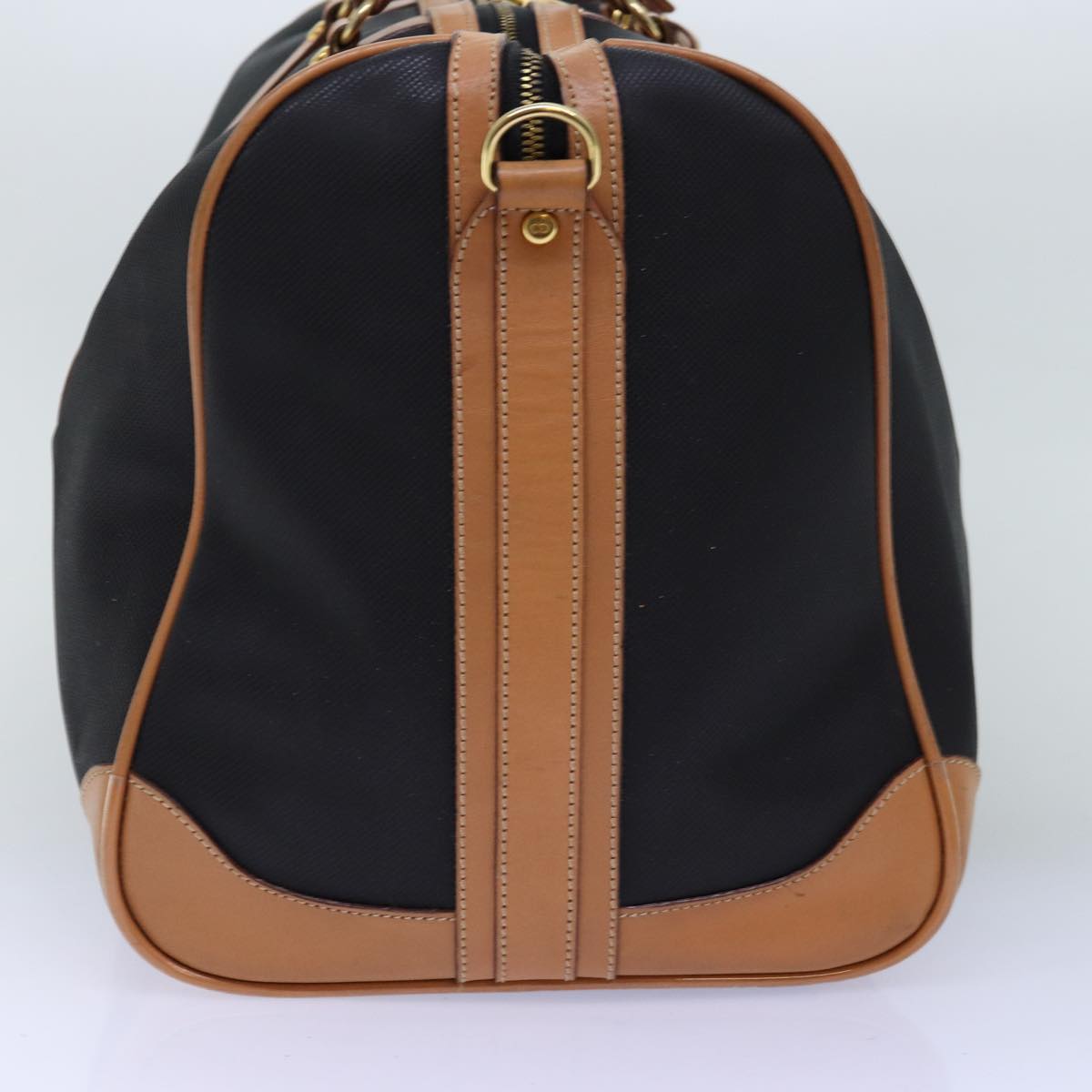 CHRISTIAN D1OR Boston Bag PVC 2way Black Auth bs13878