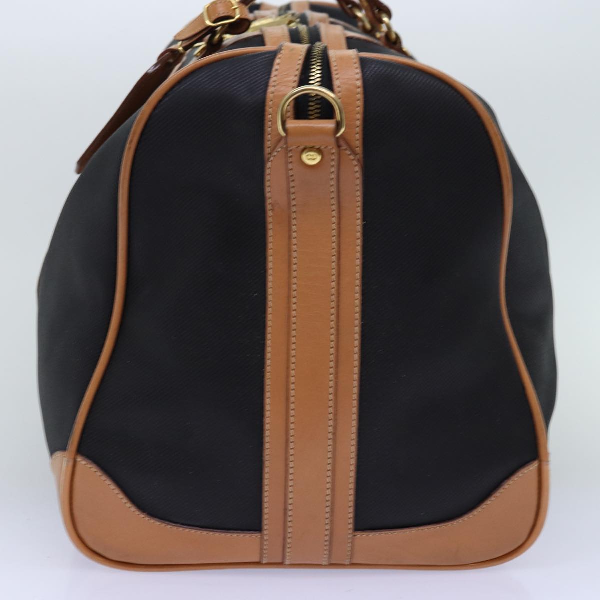 CHRISTIAN D1OR Boston Bag PVC 2way Black Auth bs13878