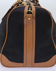 CHRISTIAN D1OR Boston Bag PVC 2way Black Auth bs13878