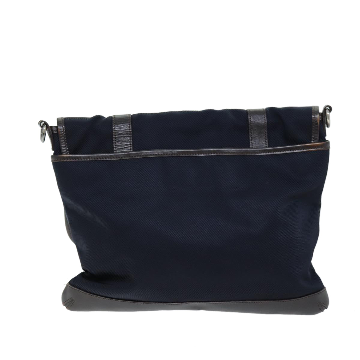 BBERRY Black label Shoulder Bag Canvas Navy Auth bs13922