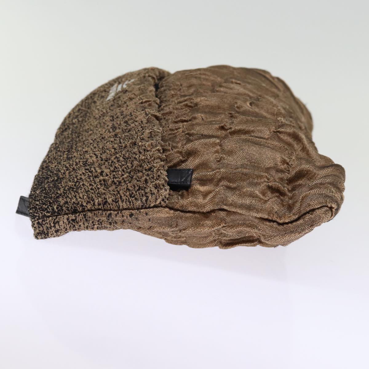 PRD Clutch Bag Canvas Brown Auth bs14174
