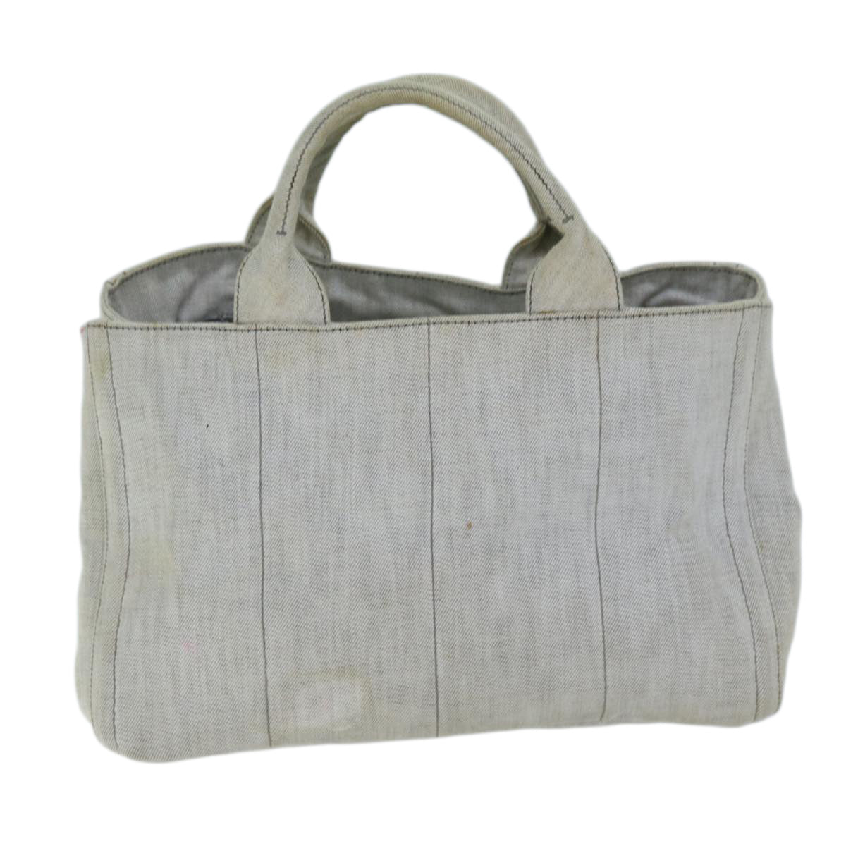 PRD Bijoux Canapa MM Hand Bag Canvas 2way Gray Auth bs14279