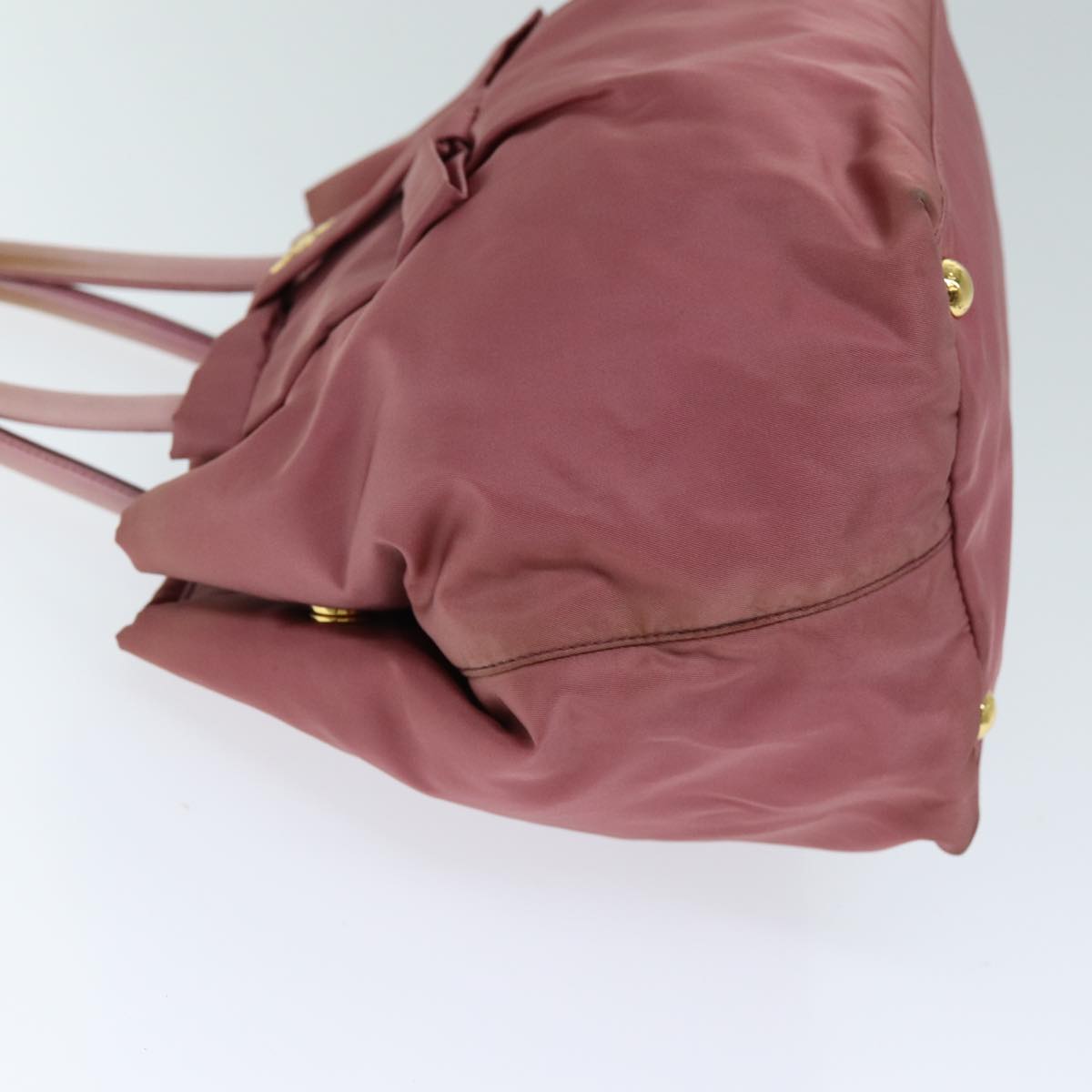 PRD Hand Bag Nylon Pink Auth bs14423