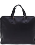 PRD Hand Bag Safiano leather Black Auth bs14974
