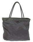 PRD Hand Bag Nylon Gray Auth bs14975