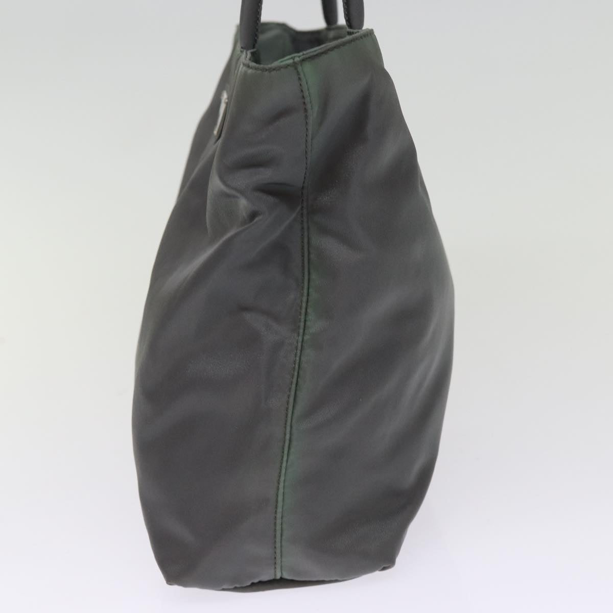 PRD Hand Bag Nylon Gray Auth bs14975