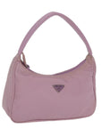 PRD Hand Bag Nylon Pink Auth bs15043