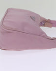 PRD Hand Bag Nylon Pink Auth bs15043