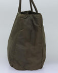 PRD Hand Bag Nylon Khaki Auth bs15044