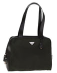 PRD Hand Bag Nylon Khaki Auth bs15055