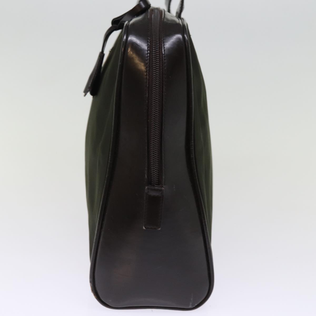 PRD Hand Bag Nylon Khaki Auth bs15055