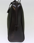 PRD Hand Bag Nylon Khaki Auth bs15055