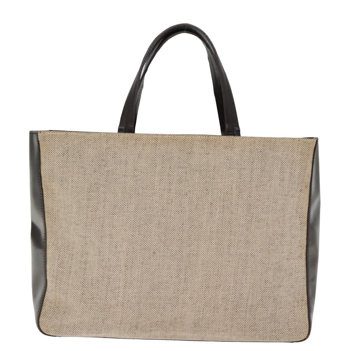 PRD Hand Bag Canvas 2way Beige Auth bs15067