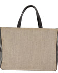 PRD Hand Bag Canvas 2way Beige Auth bs15067