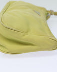 PRD Accessory Pouch Nylon Lime Yellow Pink Auth bs15411