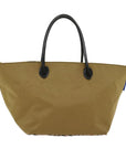 BBERRY Blue Label Tote Bag Nylon Beige Auth bs6823