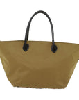 BBERRY Blue Label Tote Bag Nylon Beige Auth bs6823
