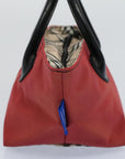 BBERRY Blue Label Hand Bag Nylon Red Auth bs8360